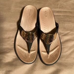 Crocs tan/brown/gold